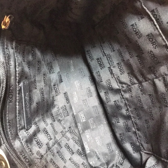 Michael kors leather tote with contrasting color adjustable straps - Picture 9 of 9